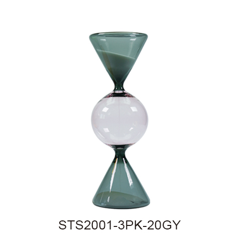 Globe-form sand timer, SKU STS2001-3PK-20GY