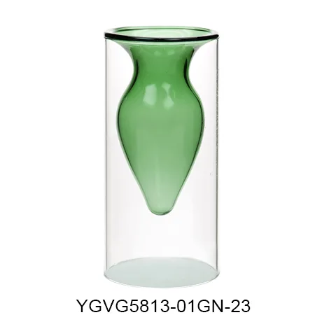 GLASS VASE, SKU YGVG5813-01GN-23