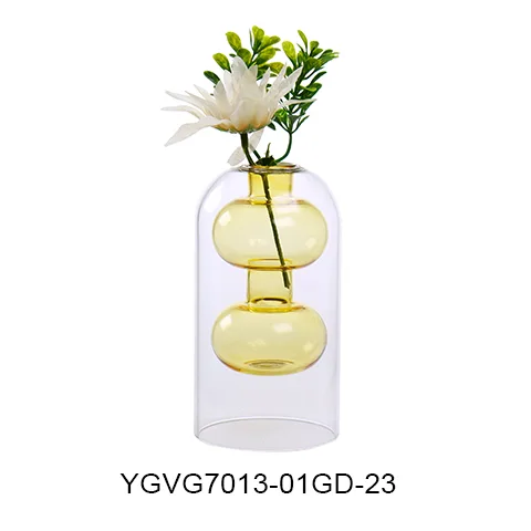 GLASS VASE, SKU YGVG7013-01GD-23