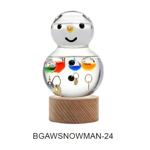 Galileo Thermometer, SKU BGAWSNOWMAN-24