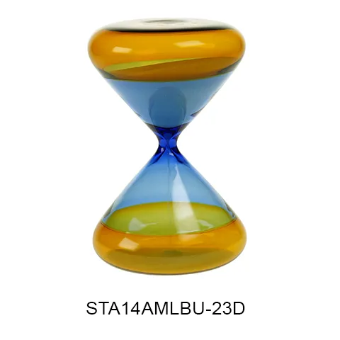 Glass Sand Timer, 15 Minutes, 8.9 × 14 cm, SKU STA14AMLBU-23D