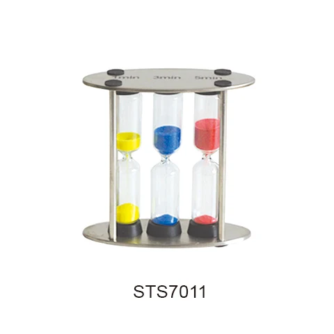 SAND TIMER WITH OVAL STAINLESS FRAME, 1,3,5 MINUTES, SKU STS7011