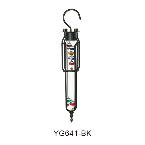 Metal Frame Galileo Thermometer, SKU YG641-BK