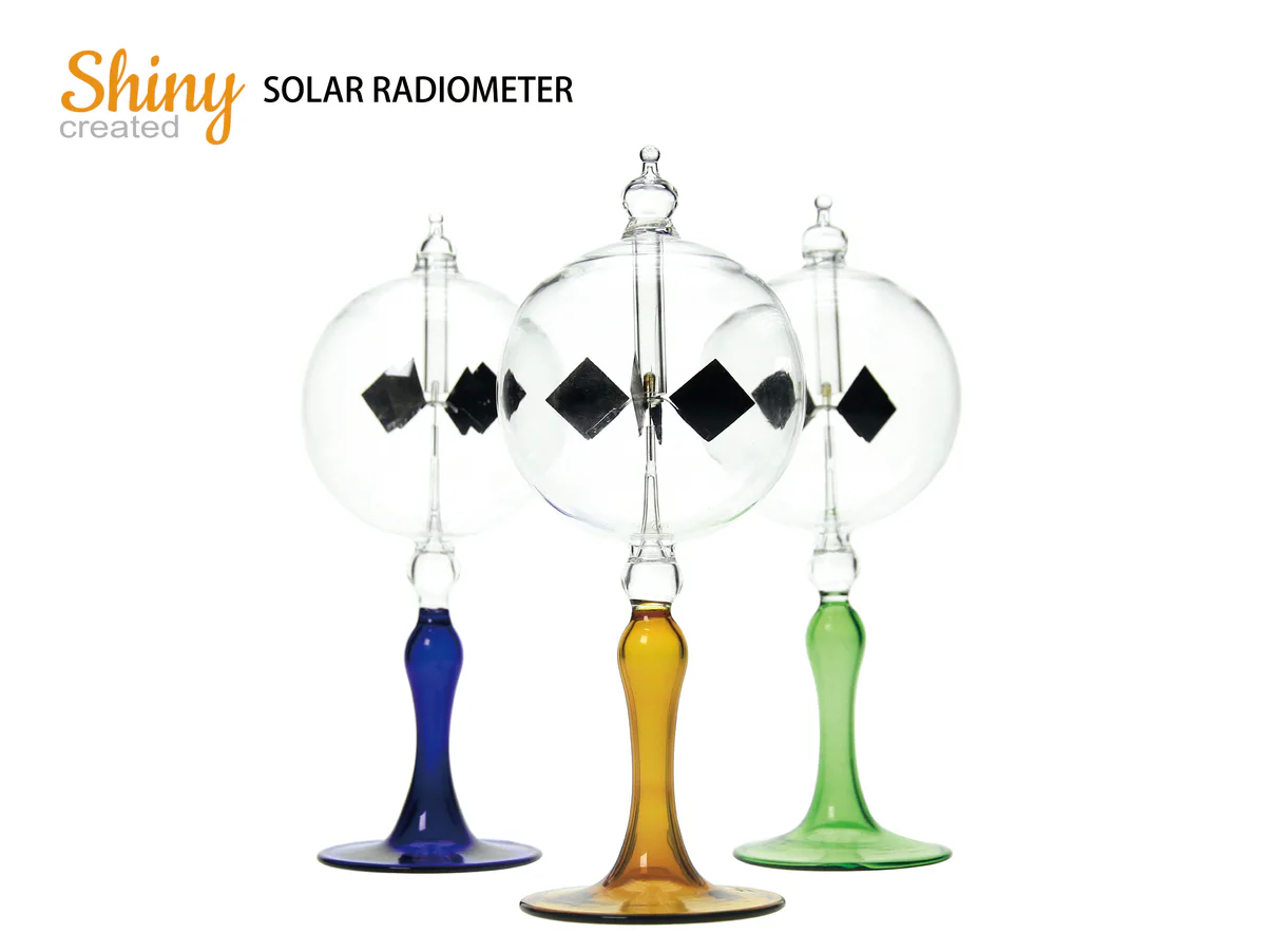 Solar radiometers with blue, amber and green glass bases